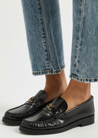 Jimmy Choo Addie Leather Loafers Black