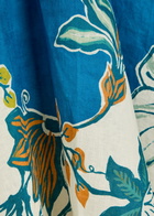 Alemais Luda Floral-print Linen Maxi Dress Blue
