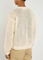 Cherry Los Angeles Western Open-knit Cotton Jumper Cream