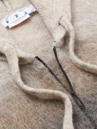 Off-White - Dégradé Brushed Mohair-Blend Zip-Up Hoodie - Neutrals