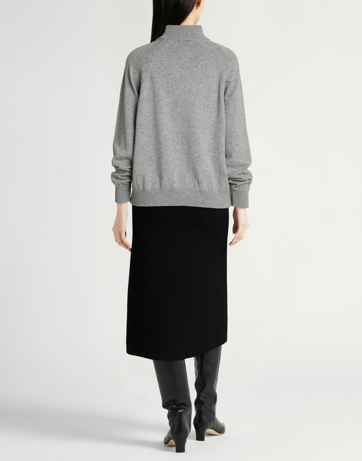 Peserico Womens Turtleneck in Grey