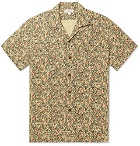 J.Crew - Wallace & Barnes Slim-Fit Camp-Collar Printed Cotton-Jacquard Shirt - Yellow