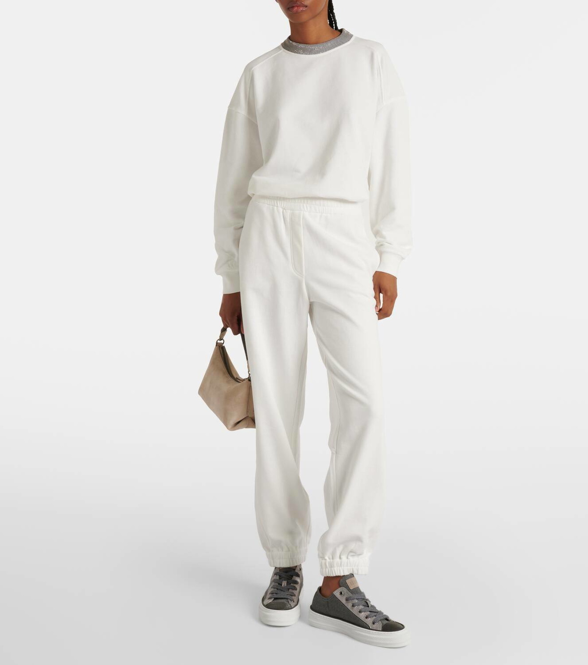Brunello Cucinelli Cotton jersey sweatpants