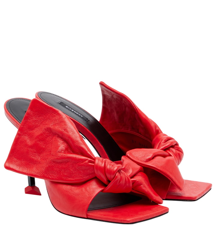 Photo: Givenchy Boudoir Bow leather mules