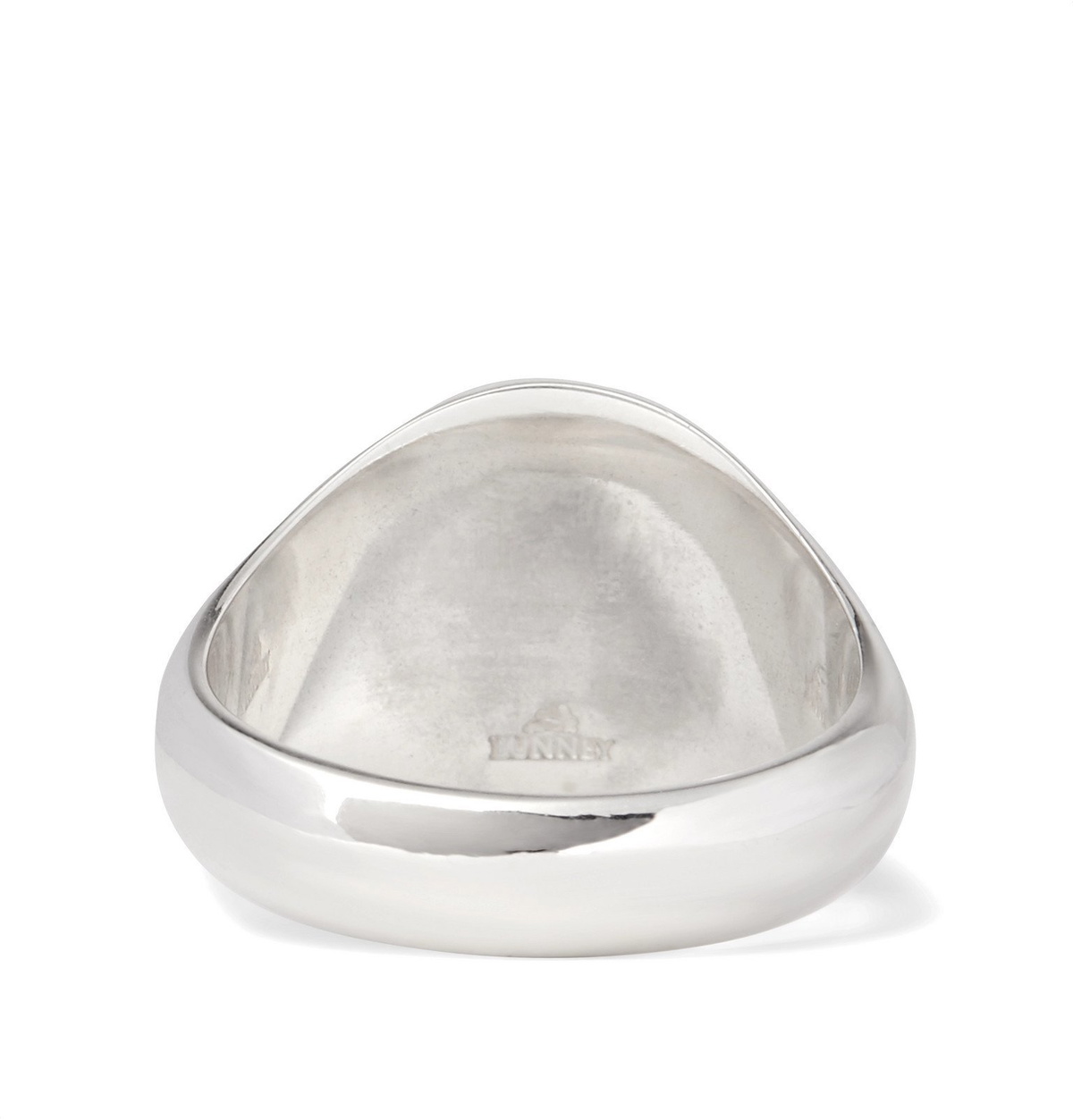 Bunney - Hammered Sterling Silver Signet Ring - Silver