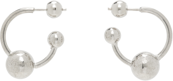 Photo: Jean Paul Gaultier Silver 'The Piercing' Earrings