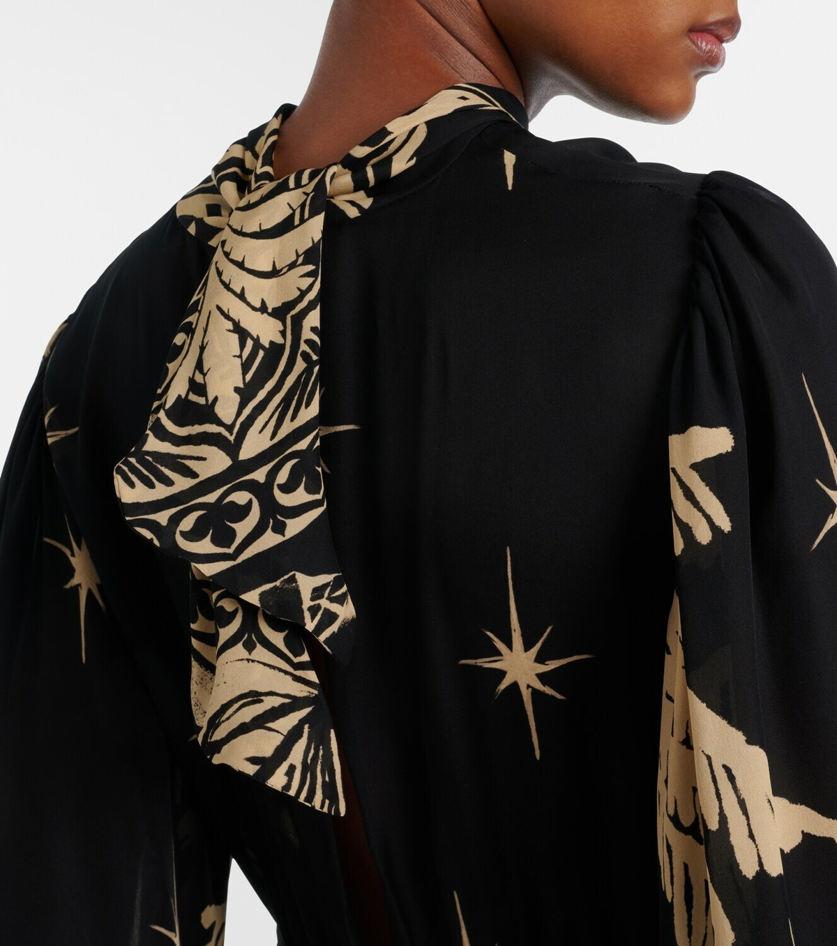 Johanna Ortiz Printed silk maxi dress