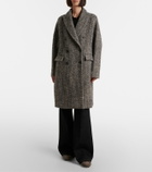 Brunello Cucinelli Herringbone wool-blend coat