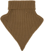 The Letters Brown Grunge Neck Warmer