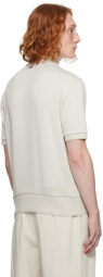 Thom Browne Taupe Patch Polo