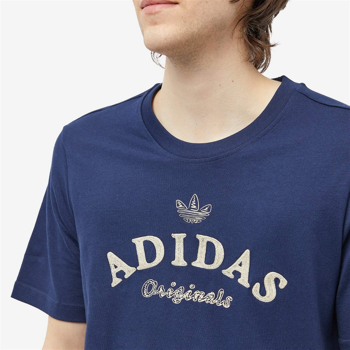 adidas Men\'s Night Graphic T-Shirt in Indigo Adidas