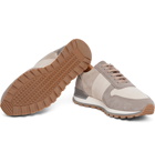 Mr P. - Colour-Block Suede Sneakers - Neutrals