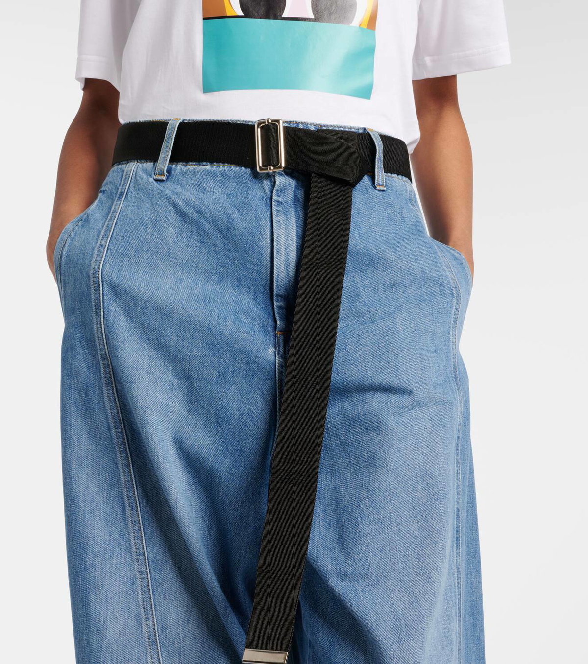 Plan C High-rise wide-leg pants