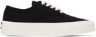 Maison Kitsuné Black Laced Sneakers