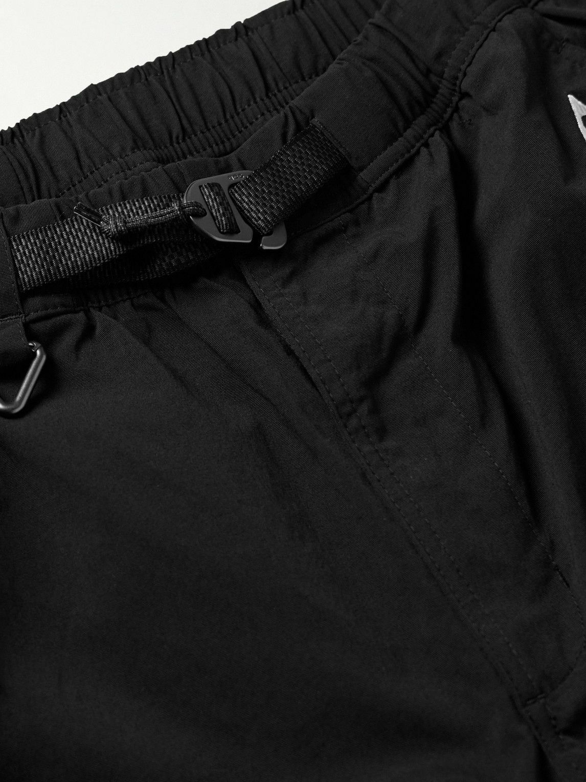 Nike - ACG Straight-Leg Belted Logo-Embroidered Shell Trousers - Black