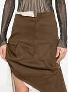 Elena Velez Asymmetric Tailored Mini Skirt