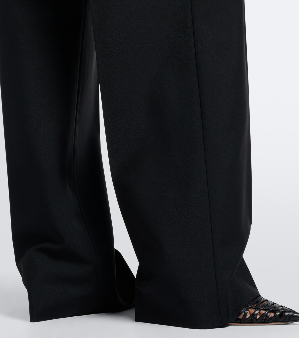 Róhe Wool and mohair wide-leg pants