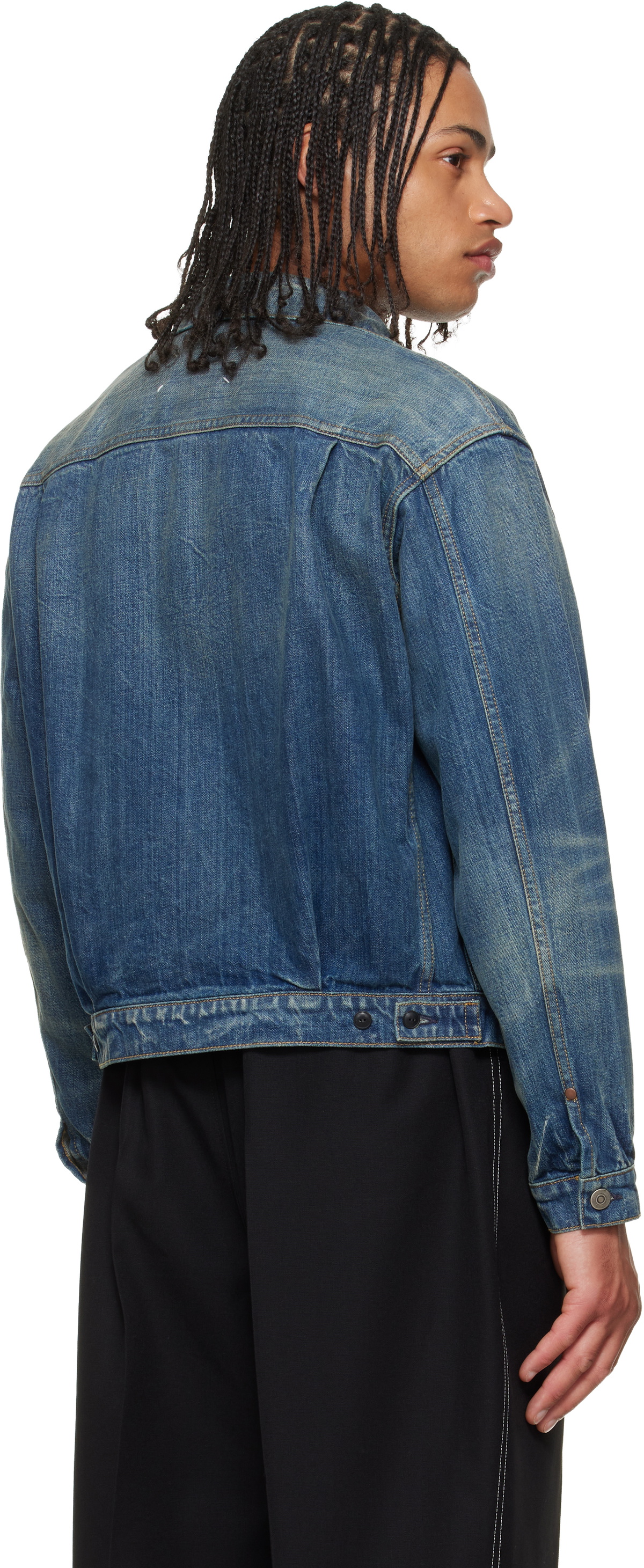 Maison Margiela Blue 'Sportsjacket' Denim Jacket