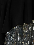 ALEXANDRE VAUTHIER - Ruffle Midi Dress W/ Sequined Panel