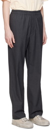 DOCUMENT Gray English Wool Four Pocket Trousers