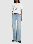 VICTORIA BECKHAM - Slogan Cotton T-shirt