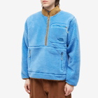 The North Face Men's Extreme Pile Fleece Jacket in Super Sonic Blue/Utility Brown