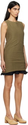 Eckhaus Latta Brown Veil Minidress