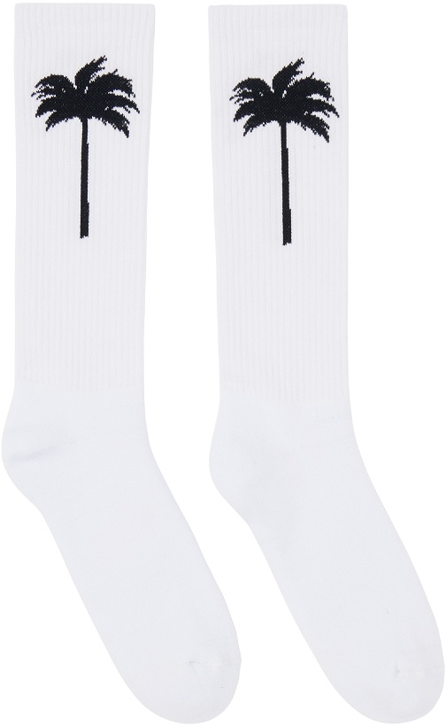 Photo: Palm Angels Off-White 'The Palm' Socks