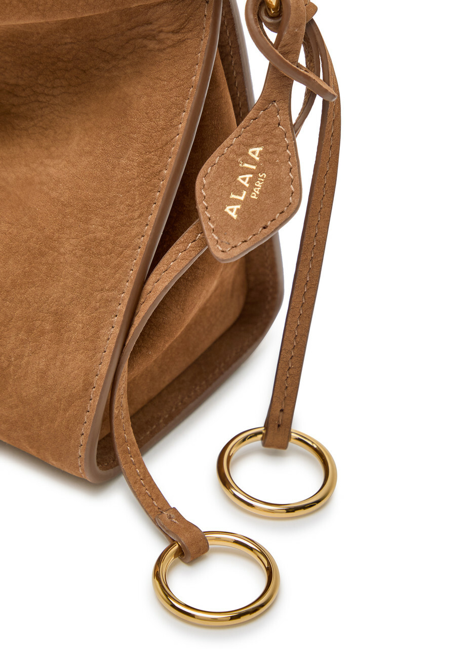 Alaïa East West Medium Nubuck Shoulder bag - Brown - One Size
