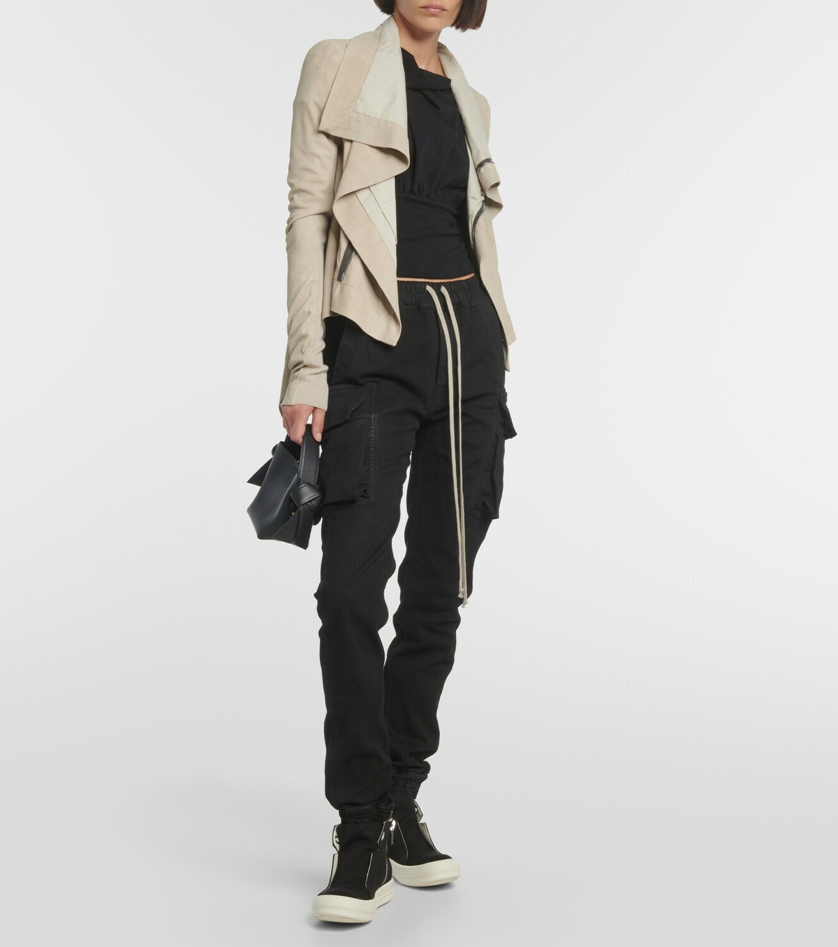 Rick Owens Dunk denim high-top sneakers Rick Owens