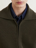 Margaret Howell - Merino Wool Zip-Up Cardigan - Green