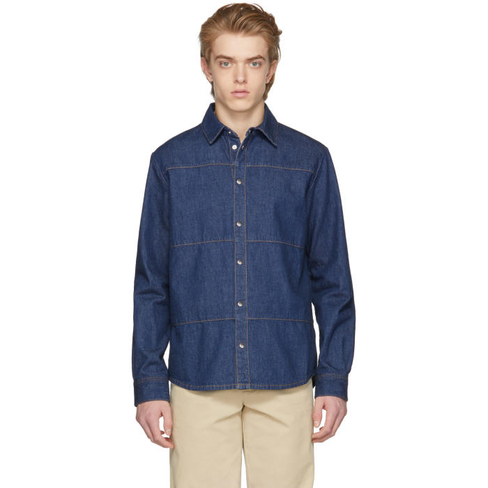 Photo: McQ Alexander McQueen Blue Denim Oddity Shirt