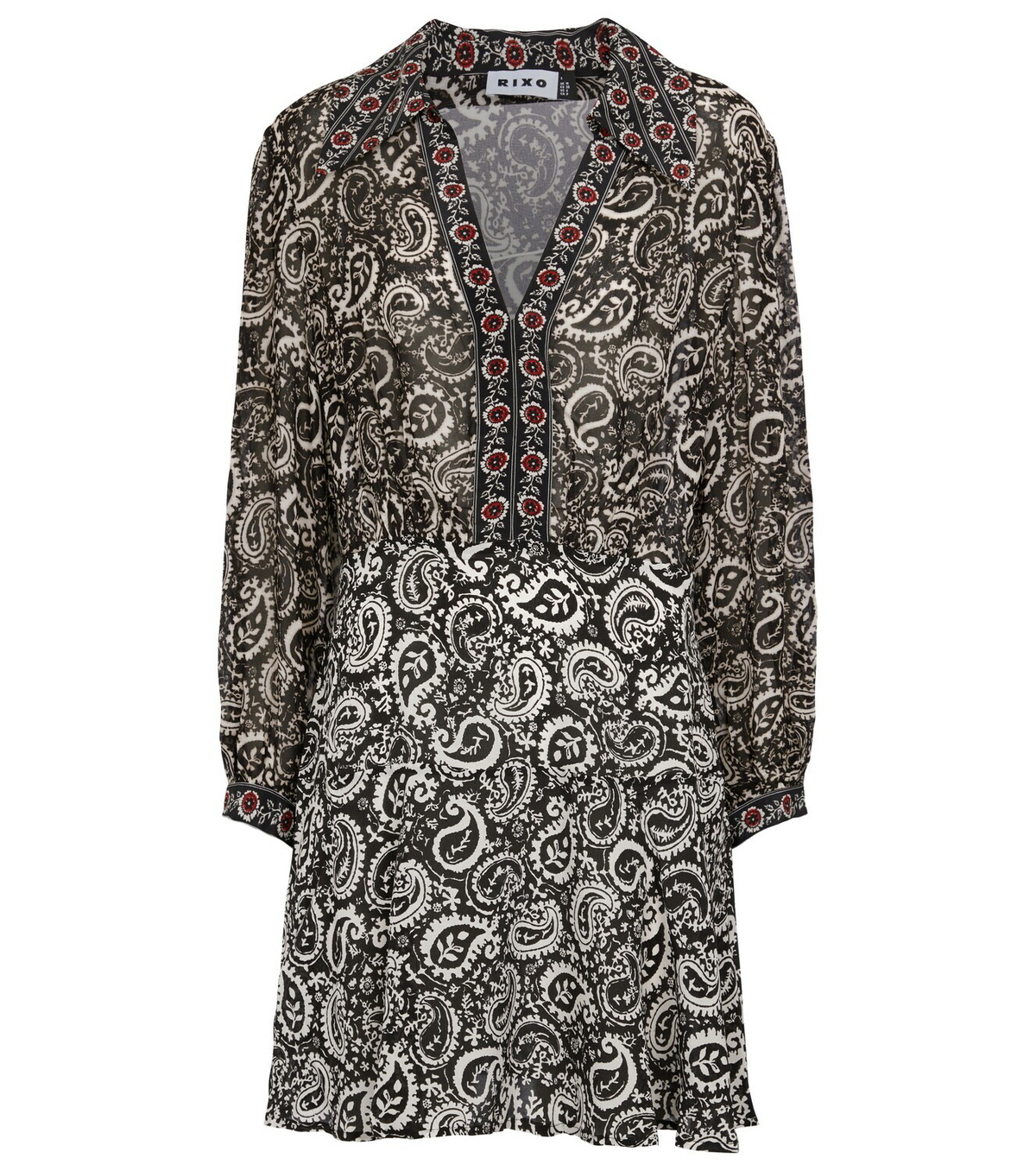 Rixo Indy paisley-printed silk minidress Rixo