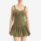 Peachy Den Women's Dylan Romper Dress in Leaf
