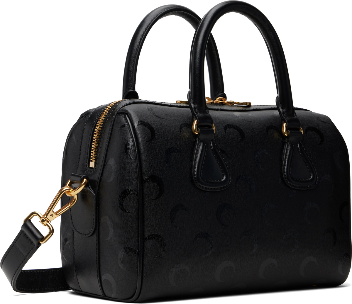 Marine Serre Black Moon Canvas Strike Bag
