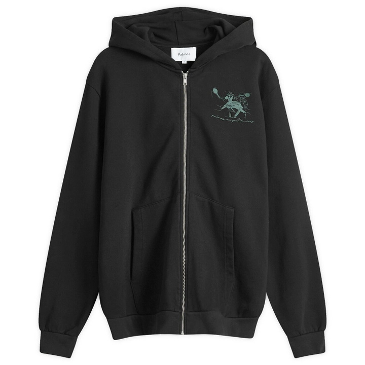 Photo: Palmes Men's Dancers Zip Hoodie in Black