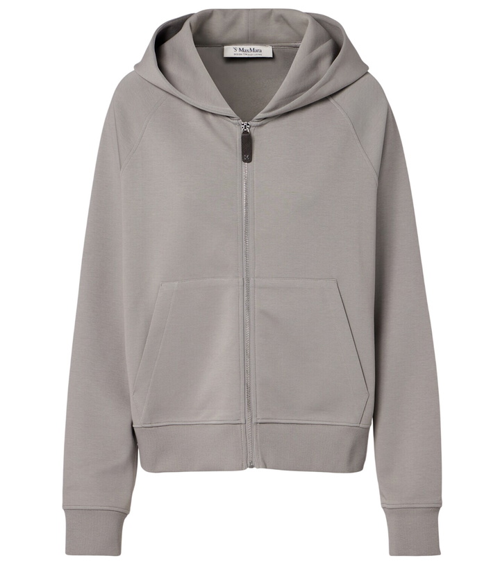 Photo: 'S Max Mara Cotton-blend jersey hoodie