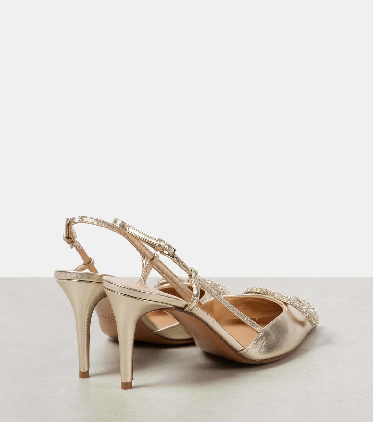 未使用　VALENTINO スパンコールジレ ヴァレンティノ VALENTINO Vロゴ シグネチャー パールビーズ