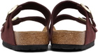 Birkenstock Burgundy Regular Arizona Soft Footbed Sandals
