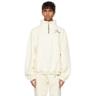 Rhude Off-White Quarter Zip Sweatshirt