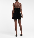 Dodo Bar Or Embellished velvet minidress