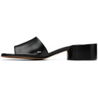 Maison Margiela Black Tabi Mule Heeled Sandals