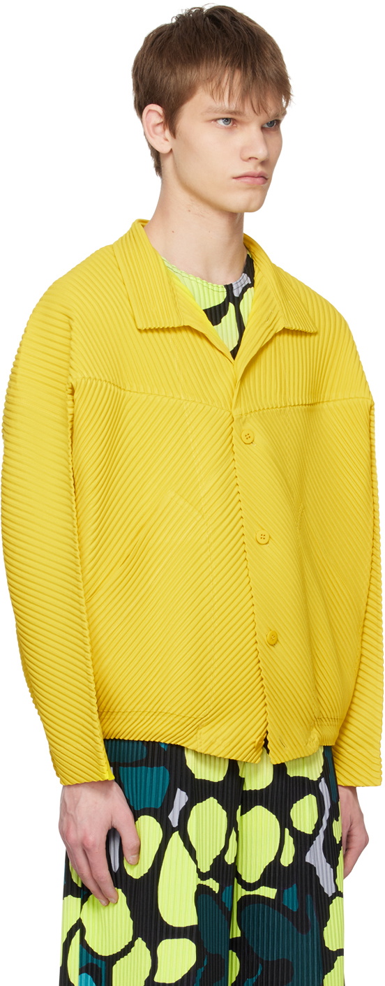 Homme Plissé Issey Miyake Yellow Monthly Color March Jacket Homme