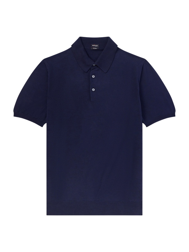 Photo: Kiton - Cotton Polo Shirt - Blue