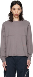 Eckhaus Latta Purple Lapped Long Sleeve T-shirt