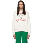 Gucci White Tennis Logo Sweatshirt