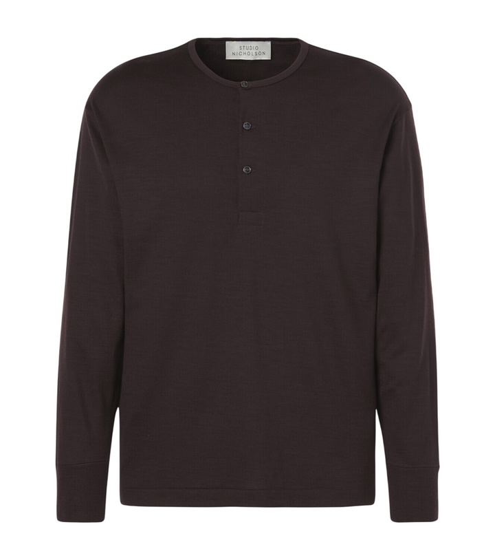 Photo: Studio Nicholson Kuyto wool Henley shirt