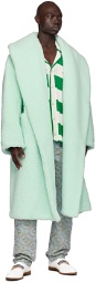 Casablanca Green Belt Faux-Shearling Coat