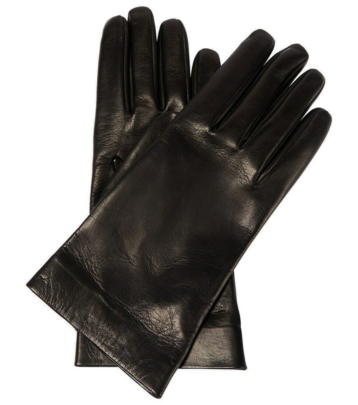 Photo: Saint Laurent Leather silk-lined gloves