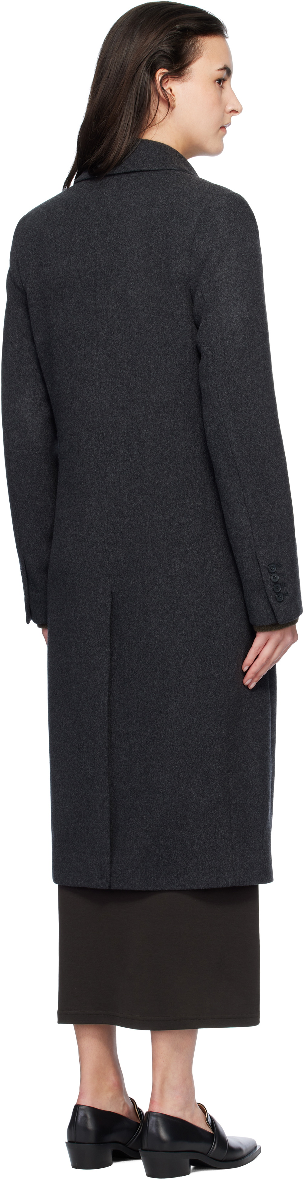 Filippa K Gray 93 Slim Wool Coat